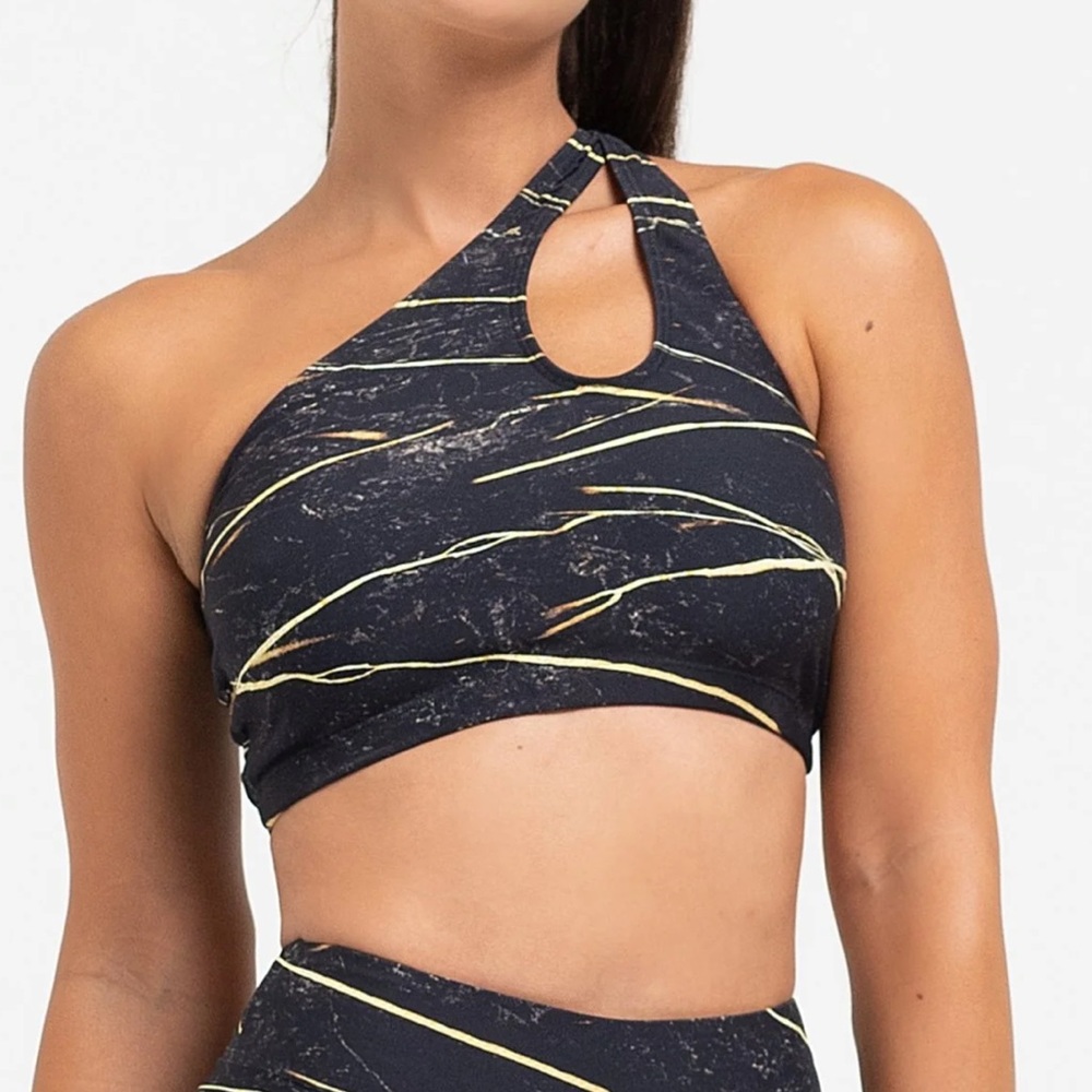 Tiger's Eye One Shoulder Bra LICI FIT large nwt